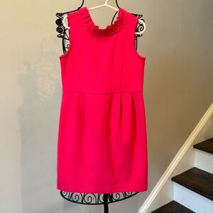 Janie and Jack Girls Hot Pink Dress With Back Bow Size 7